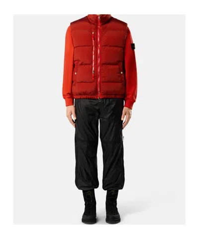 Stone Island Hiking Boot With Dual Lacing And Lug Sole In Black