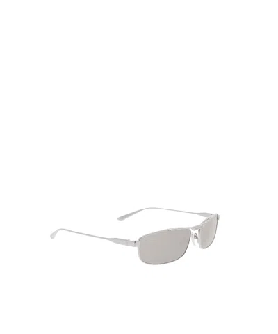 Balenciaga Tag 3.0 Rectangle Sunglasses  In Light Grey In Gray