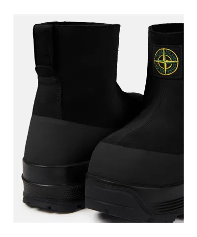 Stone Island S100120 Suede Boots In Black