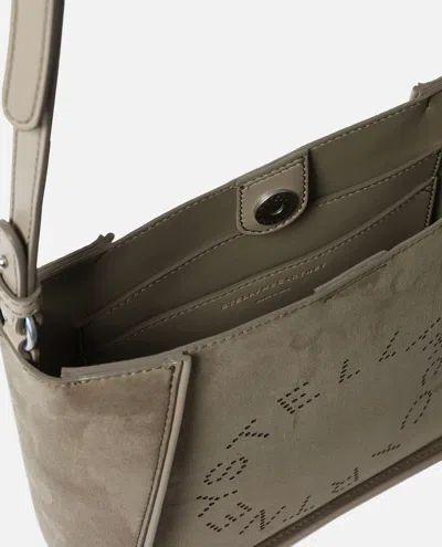 Stella Mccartney Khaki Crossbody Bag With Adjustable Strap In Neutral