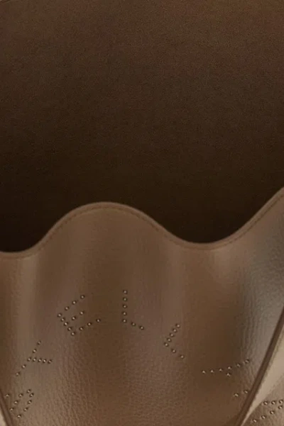 Stella Mccartney Brand Logo Tote Bag In Brown
