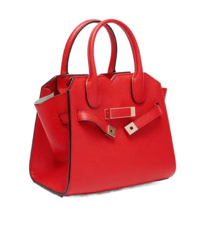 Valextra Milano Buckle Detachable-strap Shoulder Bag In Red