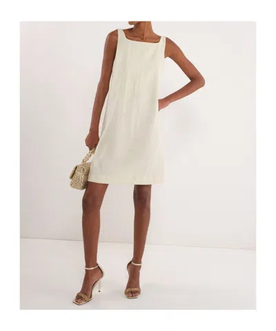 Marella Uvetta Square-neck Mini Dress In White