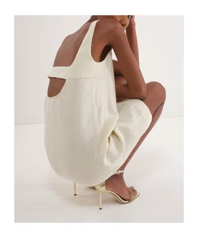 Marella Uvetta Square-neck Mini Dress In White