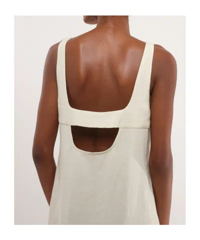 Marella Uvetta Square-neck Mini Dress In White