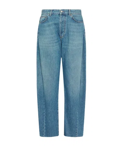 Marella Relaxed Barrel-leg Jeans In Blue