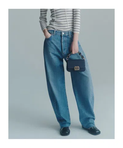 Marella Relaxed Barrel-leg Jeans In Blue