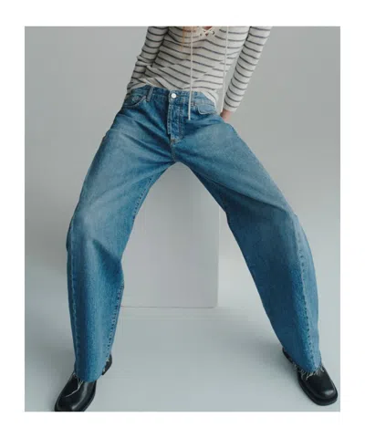 Marella Relaxed Barrel-leg Jeans In Blue