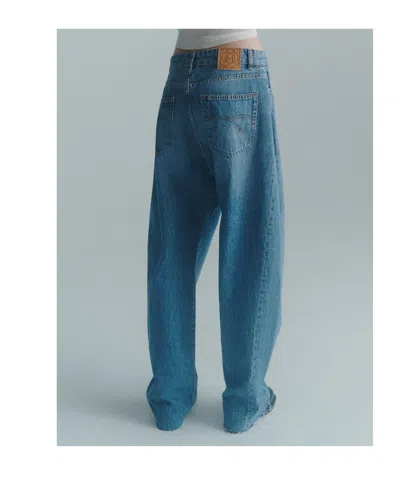 Marella Relaxed Barrel-leg Jeans In Blue