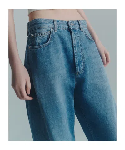 Marella Relaxed Barrel-leg Jeans In Blue