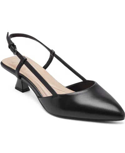 Easy Spirit Women's Havana Eflex Slingback Kitten Heel Pumps In Black