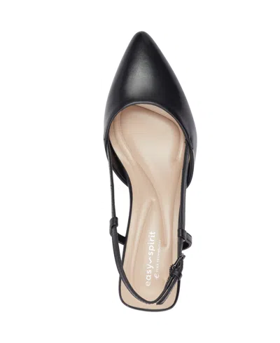 Easy Spirit Women's Havana Eflex Slingback Kitten Heel Pumps In Black