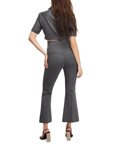 Good American Women's Soft Stretch Ponte Kick Flare Pants In Gray