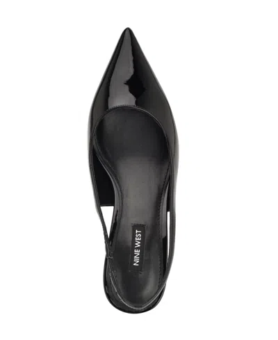 Nine West Hunny Slingback Pointed Toe Pump In Black
