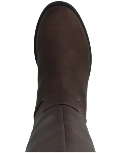 Journee Collection Journee Women's Gema Medium And Wide Width Knee High Riding Boots In Brown