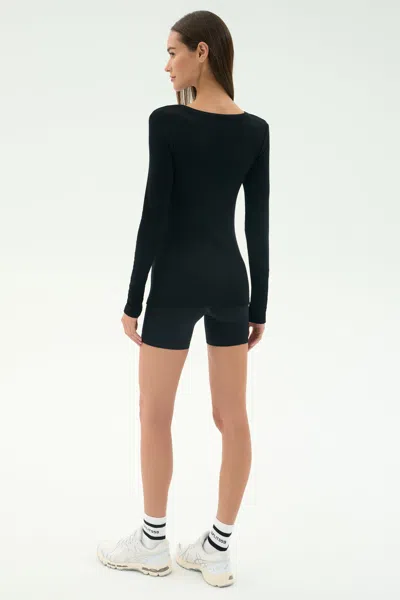 Splits59 Louise Rib Henley In Black