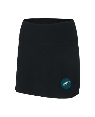 Concepts Sport Women's Black Philadelphia Eagles Plus Size Sport Skort In Black
