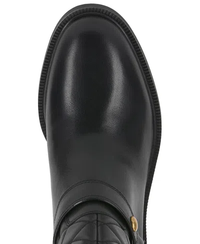 Vince Camuto Women's Amais Full Zip Closure Moto Booties In Black