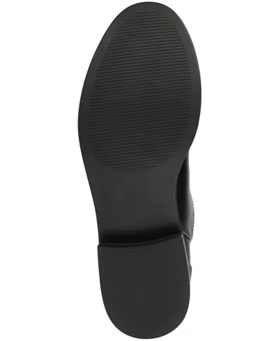 Journee Collection Journee Women's Gema Medium And Wide Width Knee High Riding Boots In Black