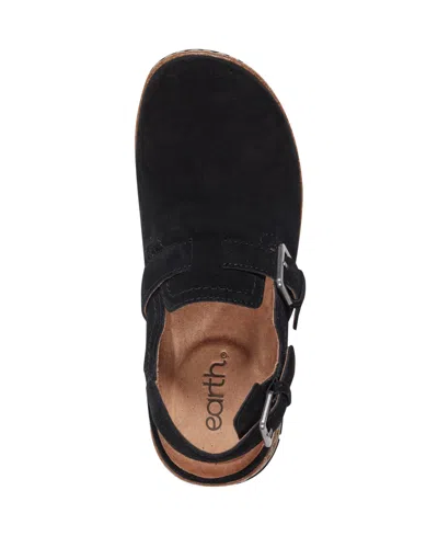 Earth Wide Width Elmonte Clog In Black