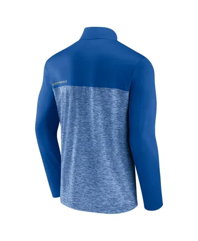 Fanatics Men's Blue St. Louis Blues Iconic Defender Quarter-zip Jacket In Blue