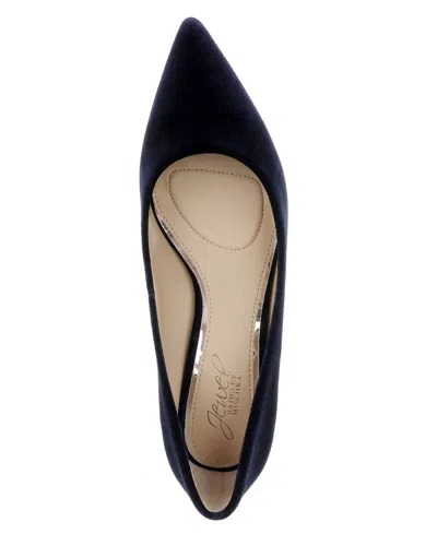 Jewel Badgley Mischka Women's Enola Velvet Pumps In Blue