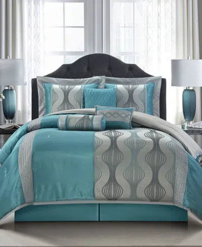 Stratford Park Kath 7-piece Comforter Set, California King In Blue