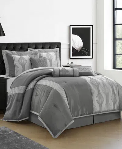 Stratford Park Kath 7-piece Comforter Set, King In Gray