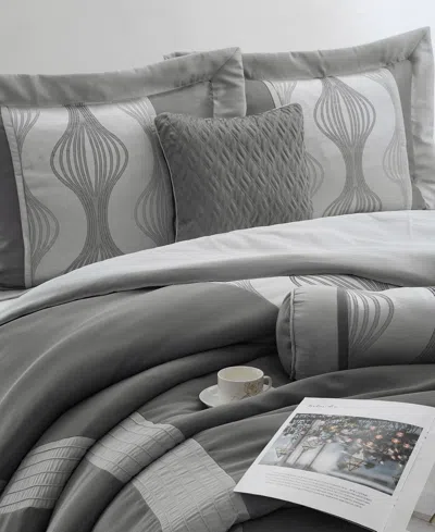 Stratford Park Kath 7-piece Comforter Set, King In Gray