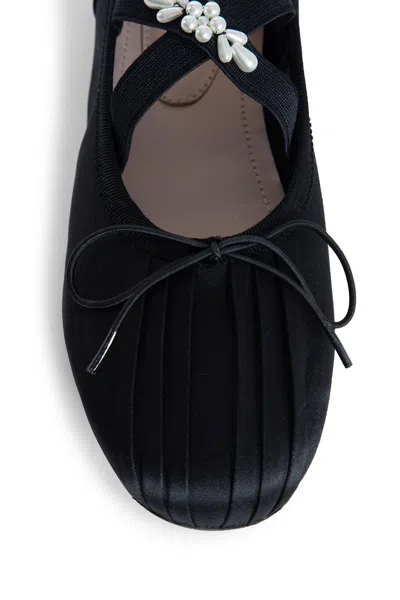 Simone Rocha Ballerinas With Delicate Embellishments And Comfortable Fit In Black