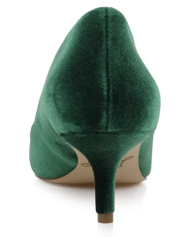 Jewel Badgley Mischka Women's Enola Velvet Pumps In Black