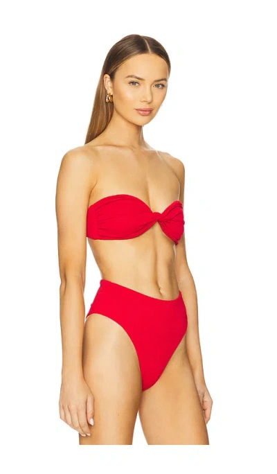 F E L L A Bernie Bikini Top In Red