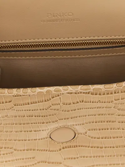 Pinko Love Bag Box Shoulder Bags Beige In Neutral