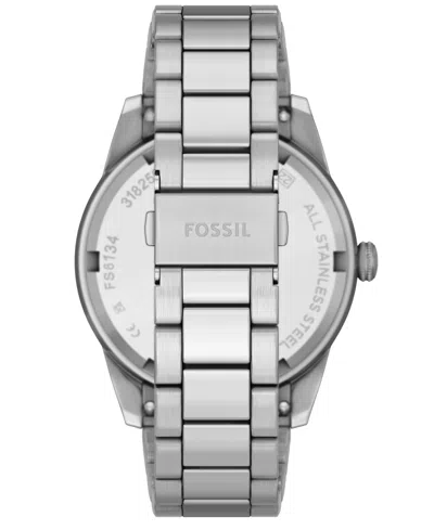Fossil Men's Pearson Blue Dial Watch In Silver