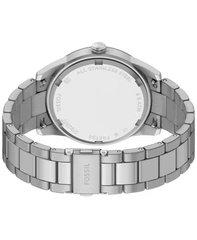 Fossil Men's Pearson Blue Dial Watch In Silver