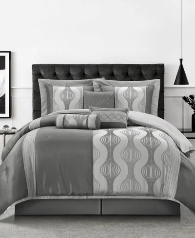 Stratford Park Kath 7-piece Comforter Set, King In Gray