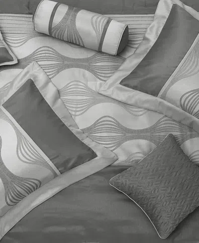 Stratford Park Kath 7-piece Comforter Set, King In Gray
