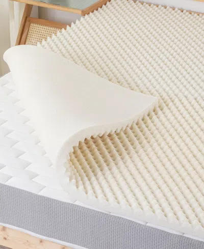 Payton 1" Convoluted Copper-infused Memory Foam Mattress Topper, Full In Sand