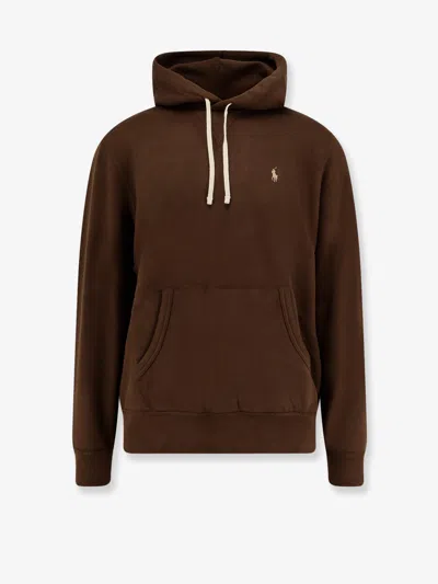 Polo Ralph Lauren Long Sleeve Shirts Man Ralph Lauren - Lspohood M2 Long Sleeve Knit - Brown In Brown