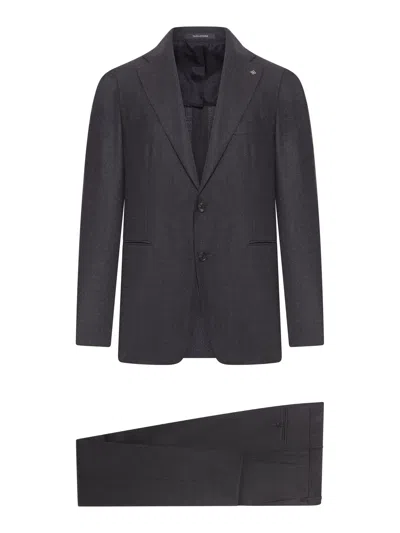 Tagliatore Tailored Wool Suit In Gray
