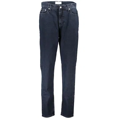 Calvin Klein Blue Cotton Jeans & Pant In Multi