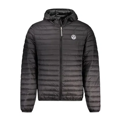 North Sails Brown Polyamide Men Jacket In Black