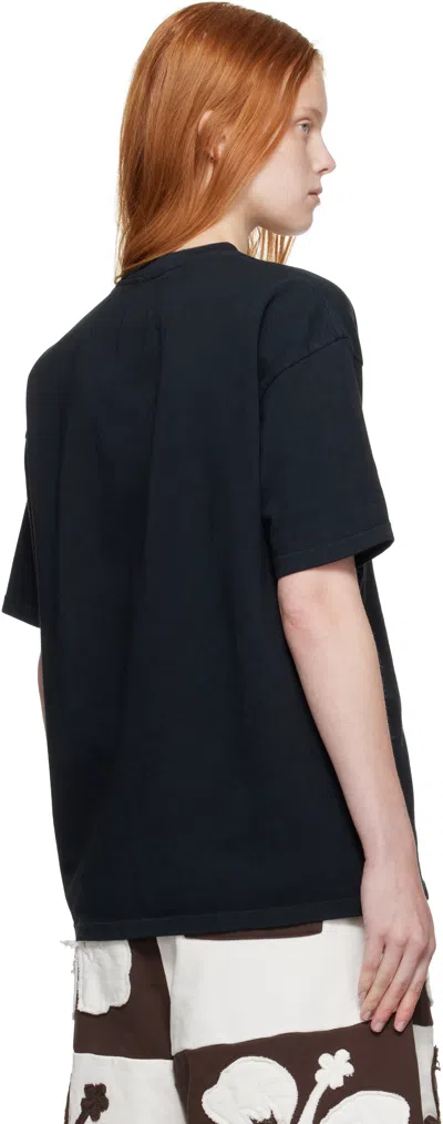 Rhude Black 'international Racing' Logo T-shirt