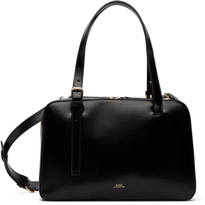 Apc A.p.c. Black Shoulder Bag With Versatile Carrying Options In Black