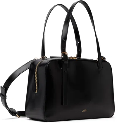 Apc A.p.c. Black Shoulder Bag With Versatile Carrying Options In Black
