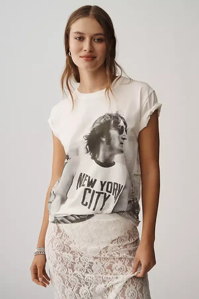 Letluv John Lennon Graphic Tee In White