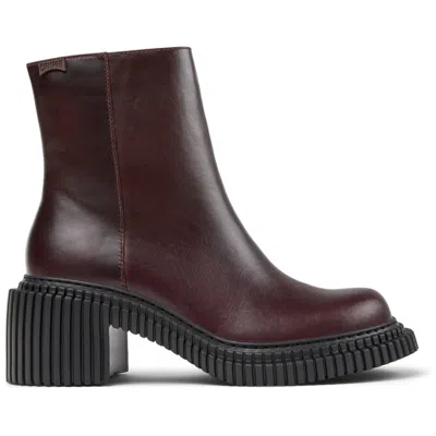 Camper Pix London In Burgundy