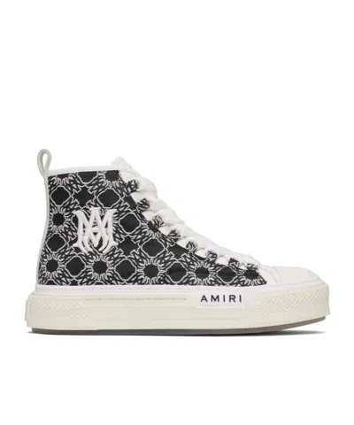 Amiri Monogram High-top Sneakers In White
