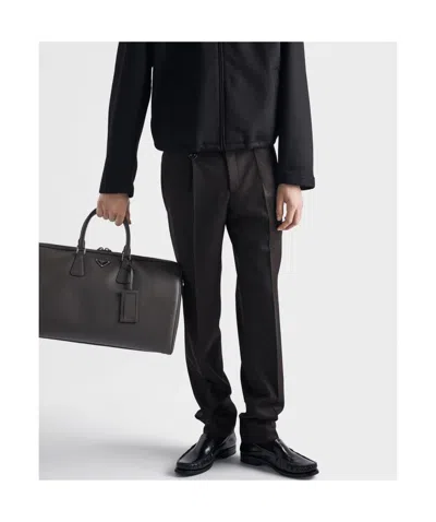 Prada Wool Pants In Black