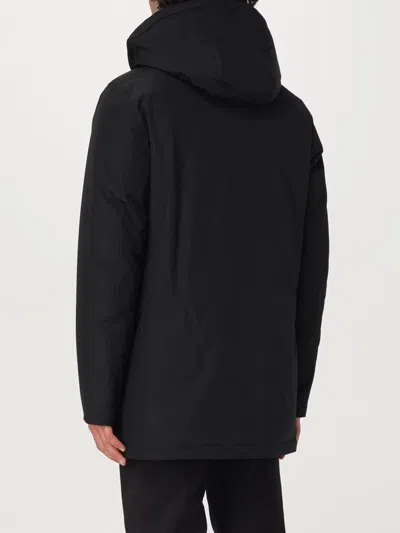 Woolrich Arctic Long Parka Large Hood In Black